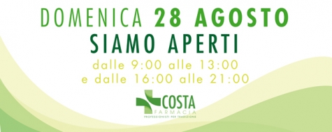 Apertura Farmacia Costa